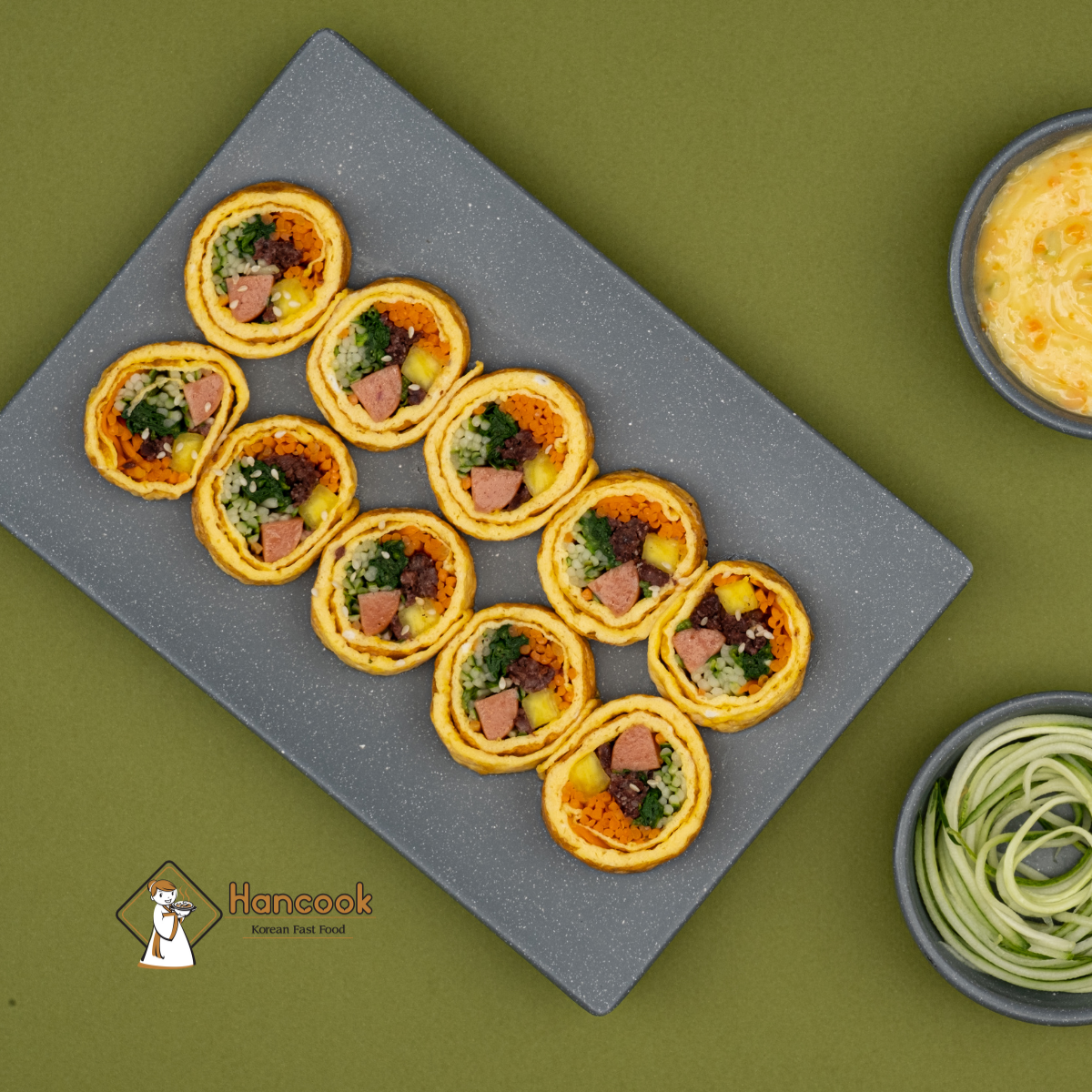 Trứng cuộn là món ăn được ưa chuộng tại Hàn Quốc Trứng cuộn là món ăn được ưa chuộng tại Hàn Quốc