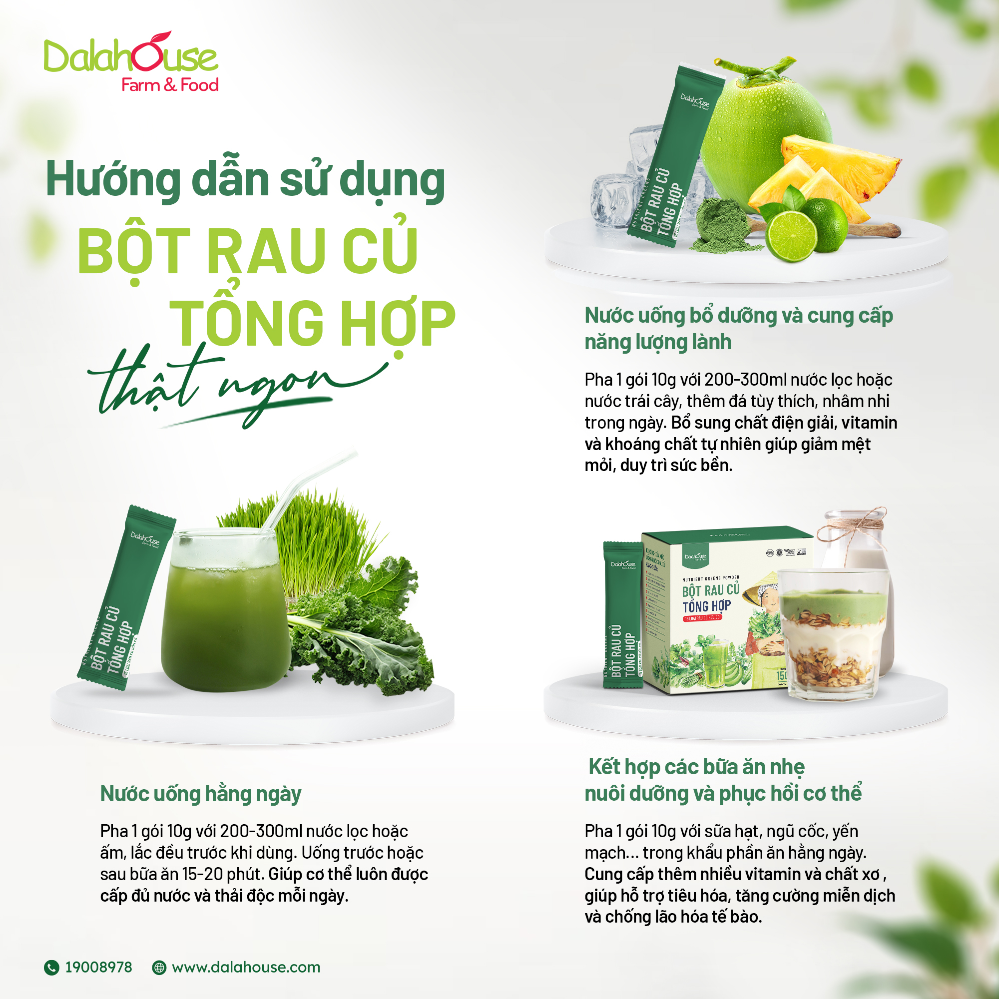 Bột Rau Củ Tổng Hợp Dalahouse