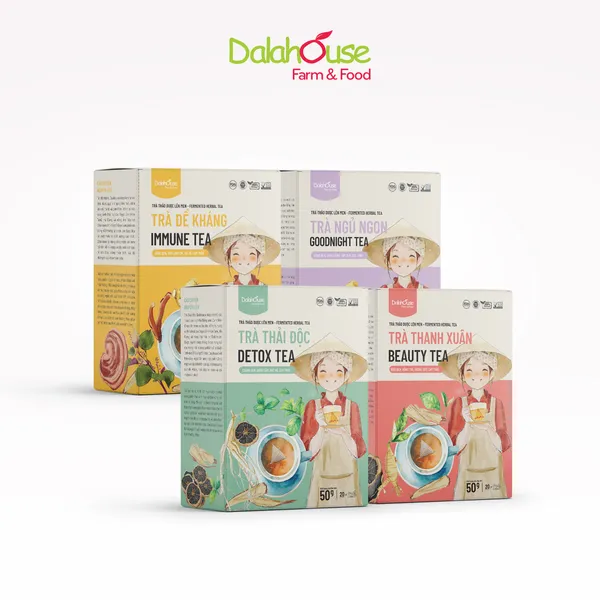 Combo Trà Lên Men Dalahouse 4 hộp