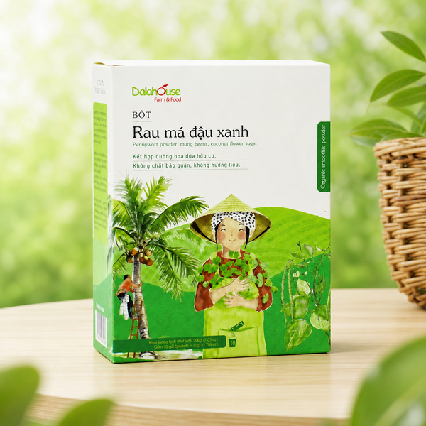 Bột Rau Má Đậu Xanh Dalahouse 200g