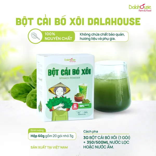 BỘT RAU BÓ XÔI 60g/120g