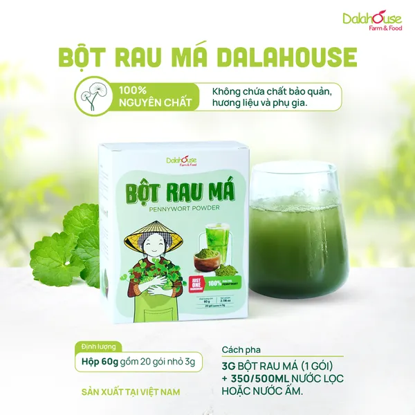 BỘT RAU MÁ DALAHOUSE 60g/120g