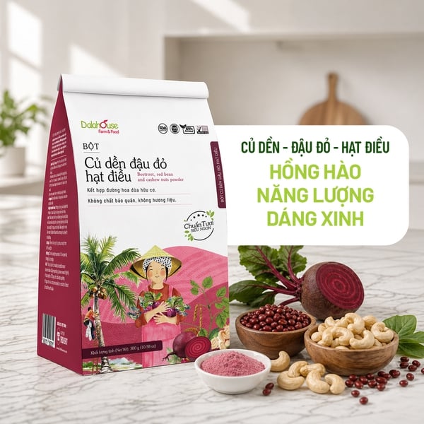 Bột Củ Dền Đậu Đỏ Hạt Điều Dalahouse 300g