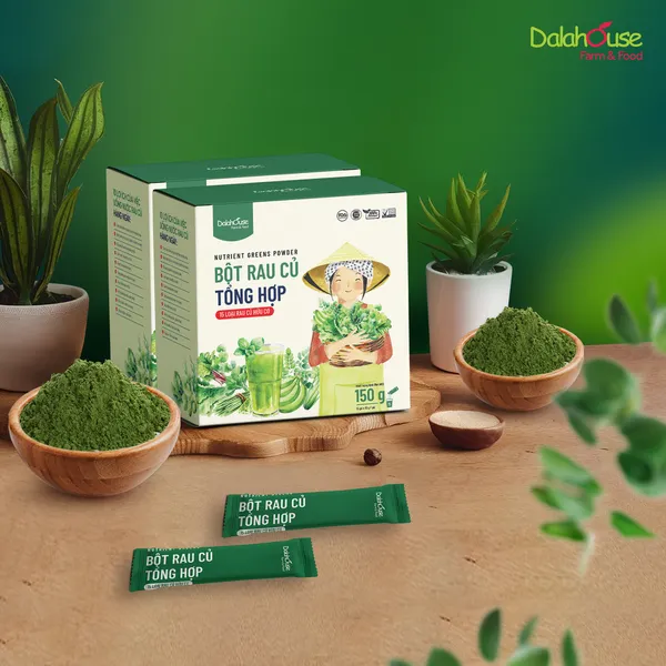 Nạp Đủ Rau Xanh Dễ Dàng Cùng Bột Rau Củ Tổng Hợp Dalahouse