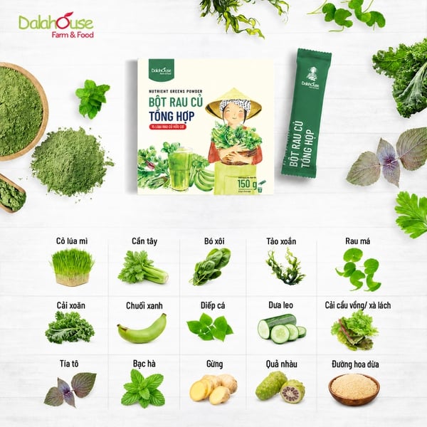 Bột Rau Củ Tổng Hợp Dalahouse