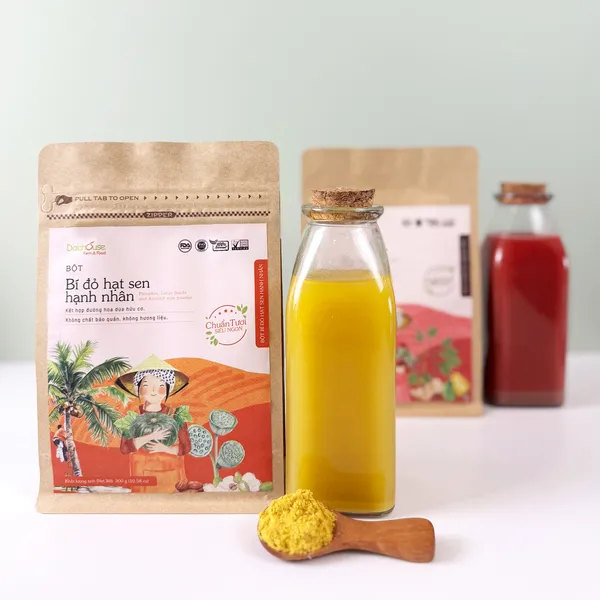 Bột Bí Đỏ Hạt Sen Hạnh Nhân 300g