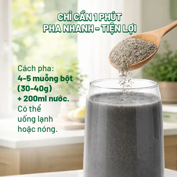 Bột Mè Đen Đậu Đen Hạt Điều Dalahouse 300g