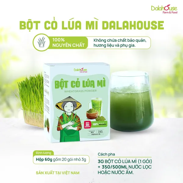 BỘT CỎ LÚA MÌ DALAHOUSE 60g/120g