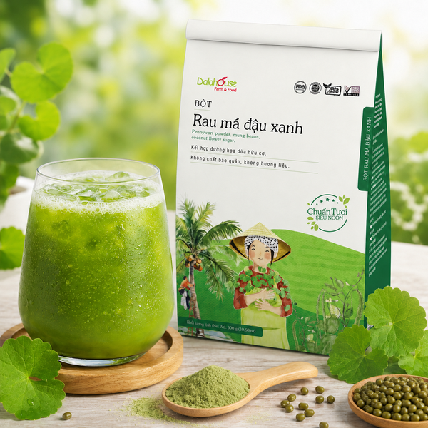 Bột Rau Má Đậu Xanh Dalahouse 300g