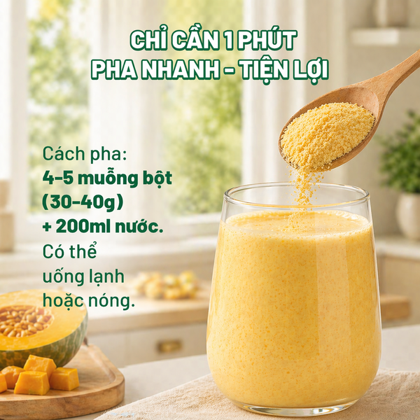 Bột Bí Đỏ Hạt Sen Macca Dalahouse 300g