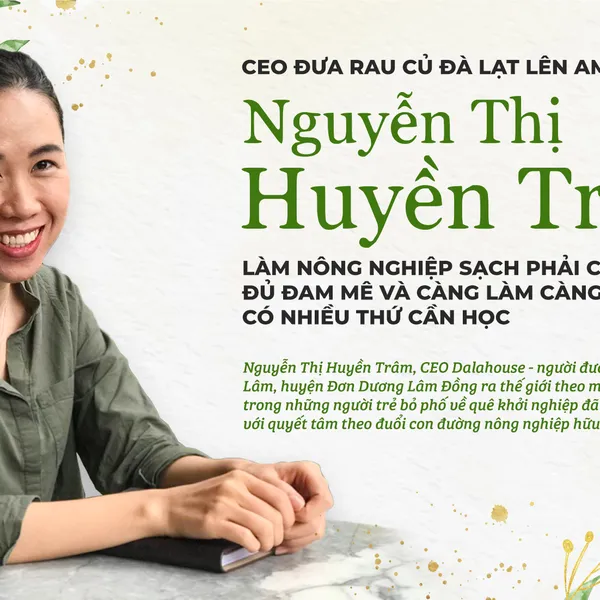 CEO ĐƯA RAU CỦ ĐÀ LẠT LÊN AMAZONE - NGUYỄN THỊ HUYỀN TRÂM