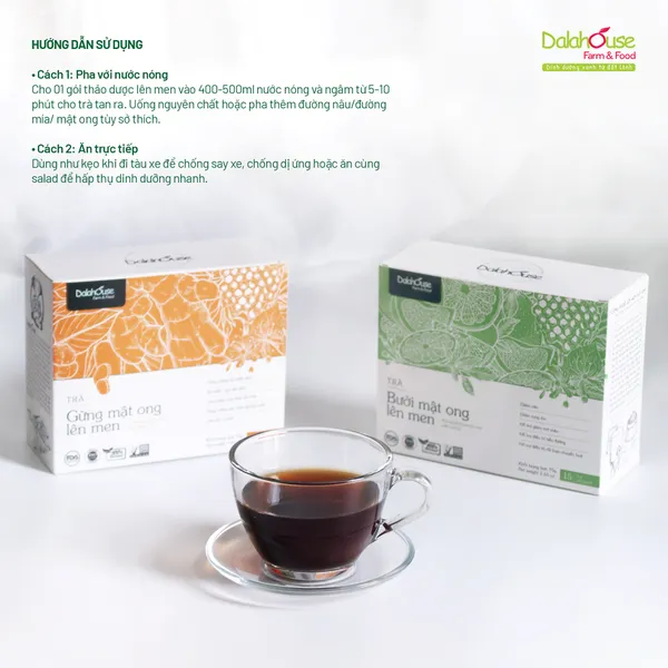 TRÀ GỪNG MẬT ONG LÊN MEN 75gram