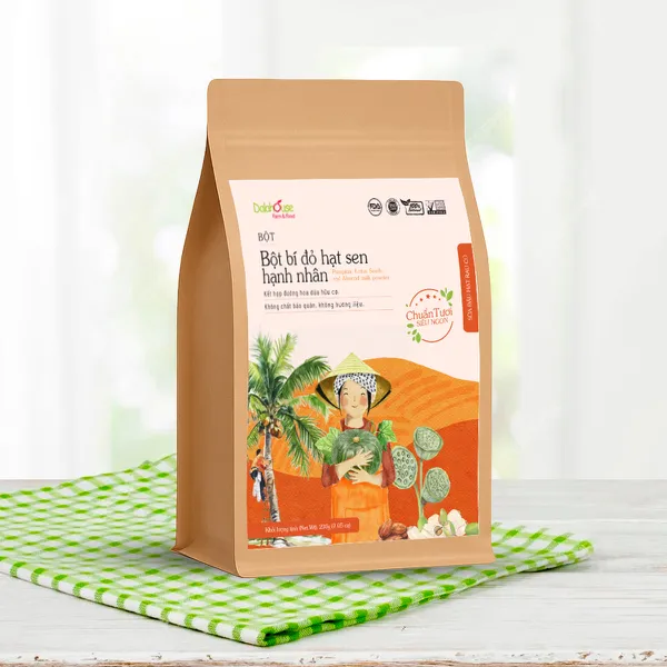 Bột Bí Đỏ Hạt Sen Hạnh Nhân 300g