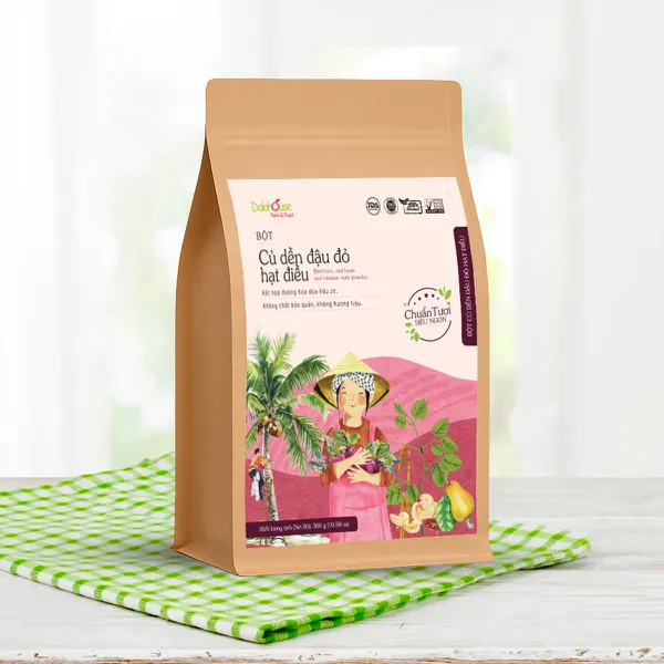 Bột Củ Dền Đậu Đỏ Hạt Điều 300g