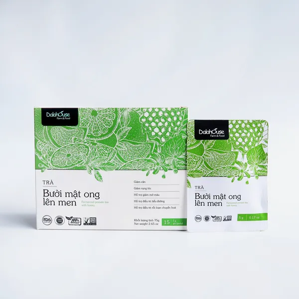 TRÀ BƯỞI MẬT ONG LÊN MEN 75gram