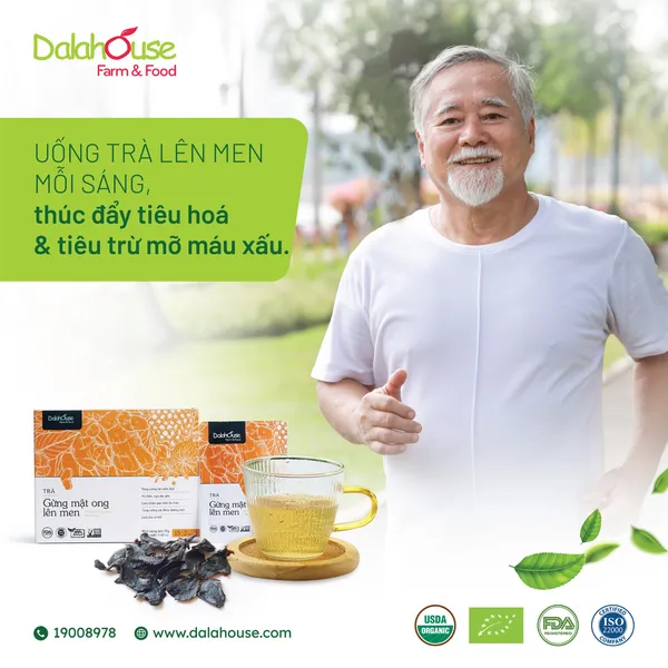 TRÀ GỪNG MẬT ONG LÊN MEN 75gram