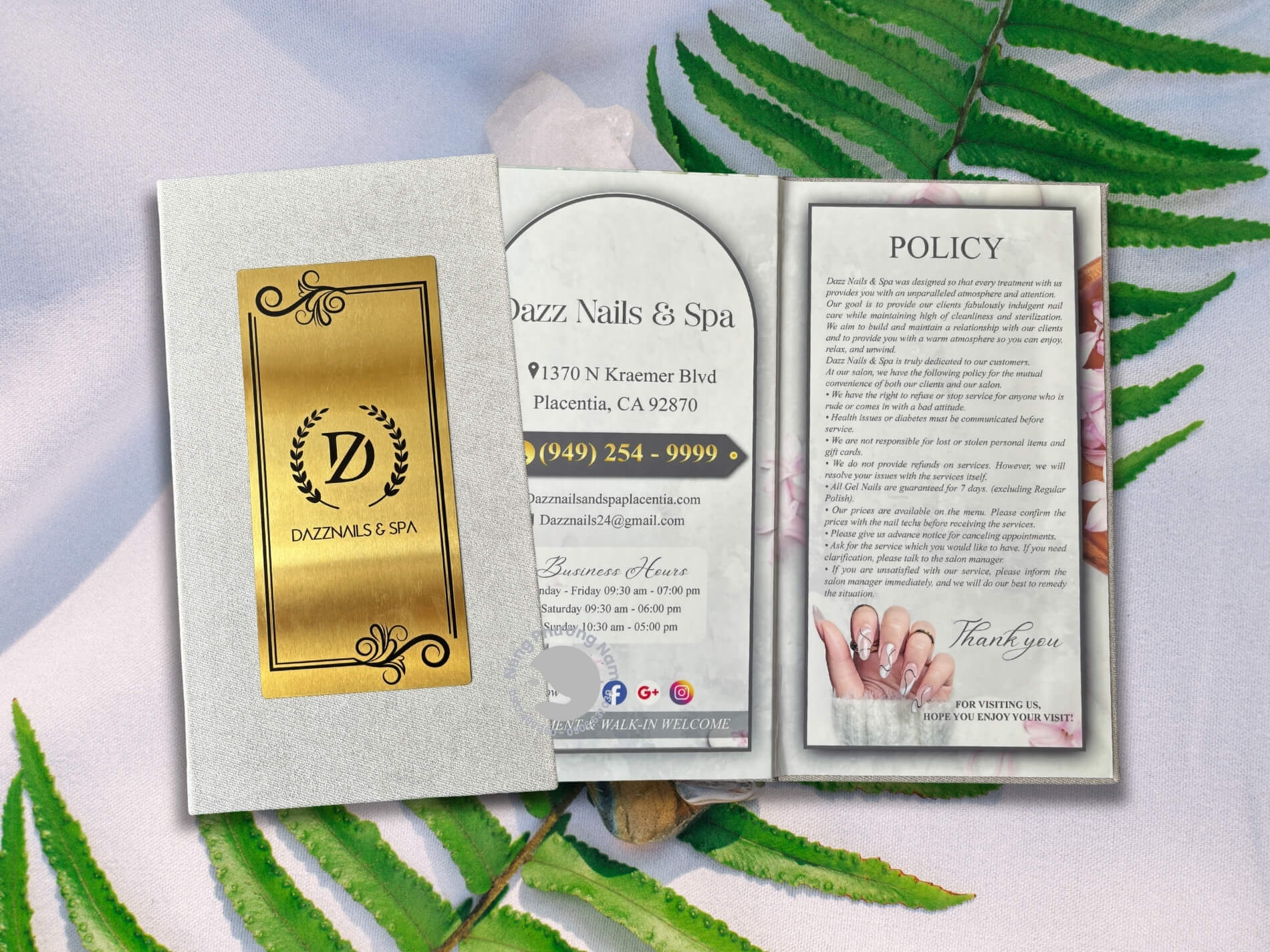 menu-vai-logo-inox menu cho spa tiệm nail