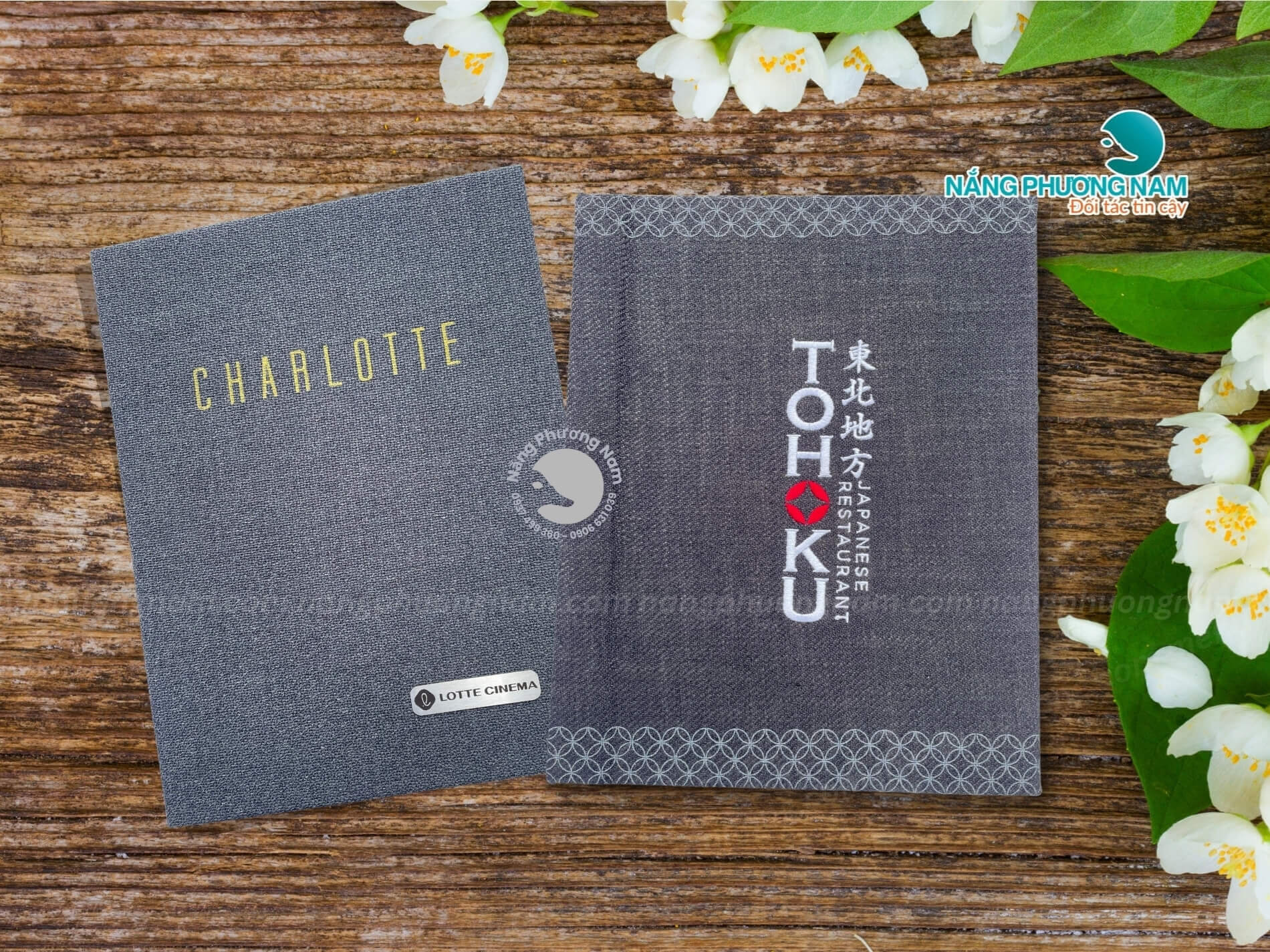 menu-vai menu bìa vải đẹp