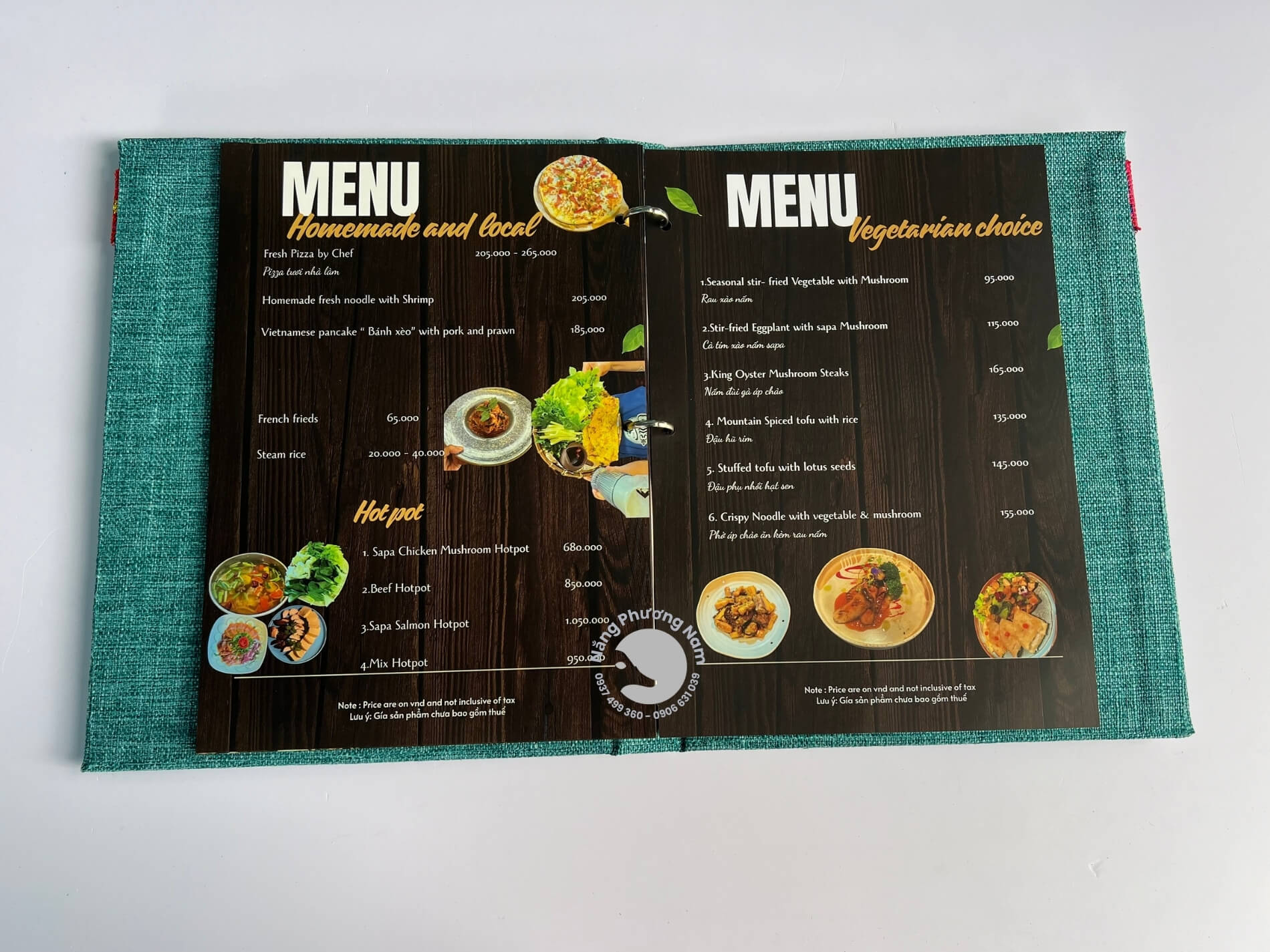 thiet-ke-menu-vai mẫu thiết kế menu vải đẹp