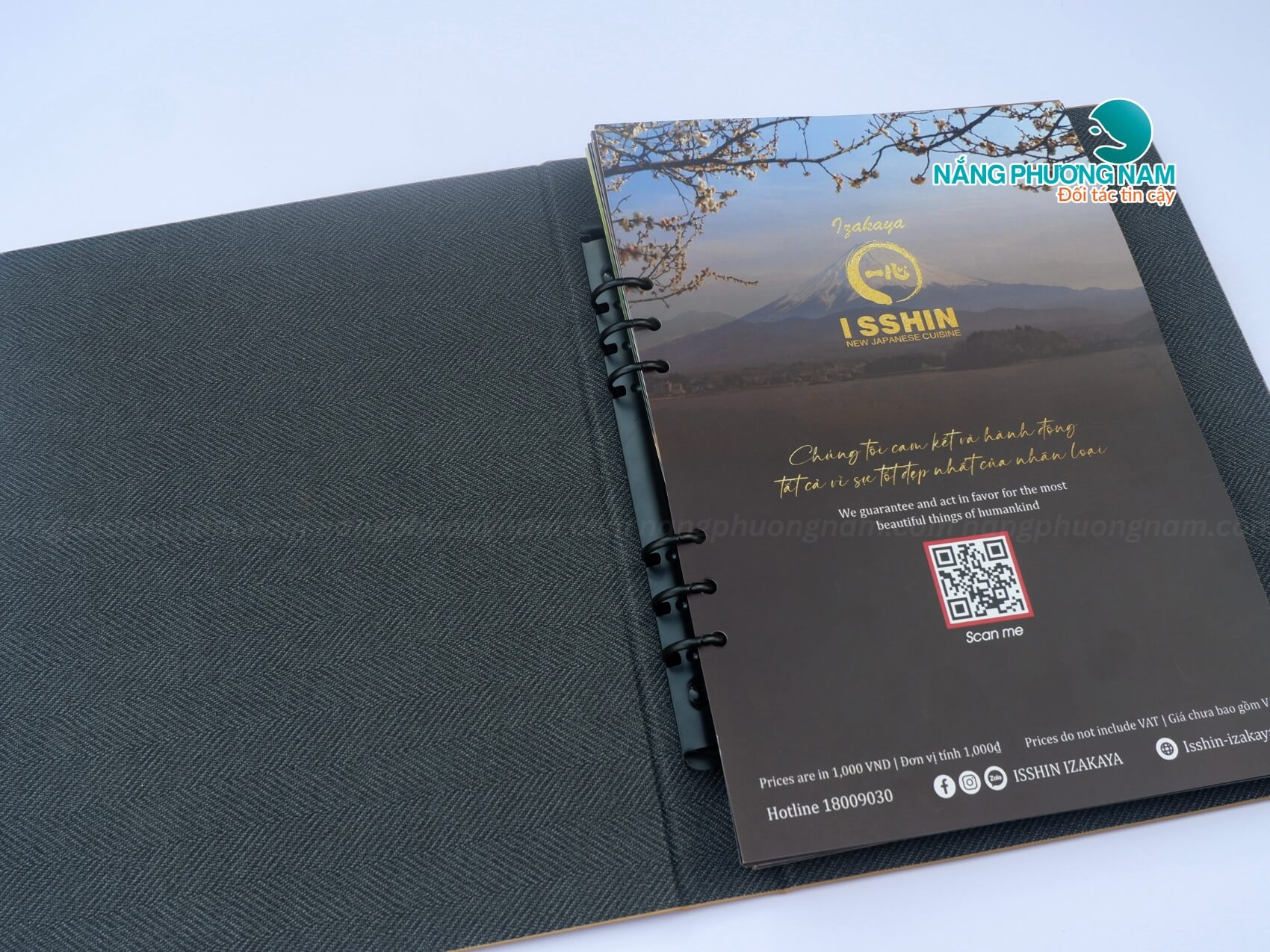 menu-bia-da-gay-cong Ruột menu bằng giấy Couche lên chuẩn màu sắc nét