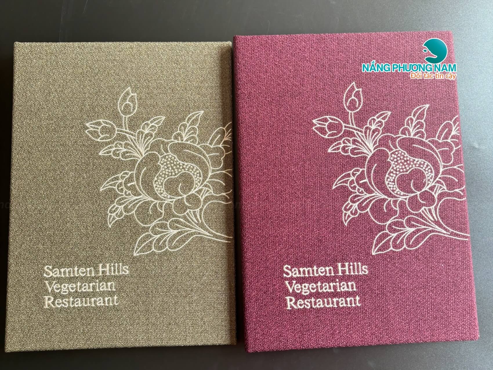 menu-bia-vai Thiết kế menu bằng bìa vải