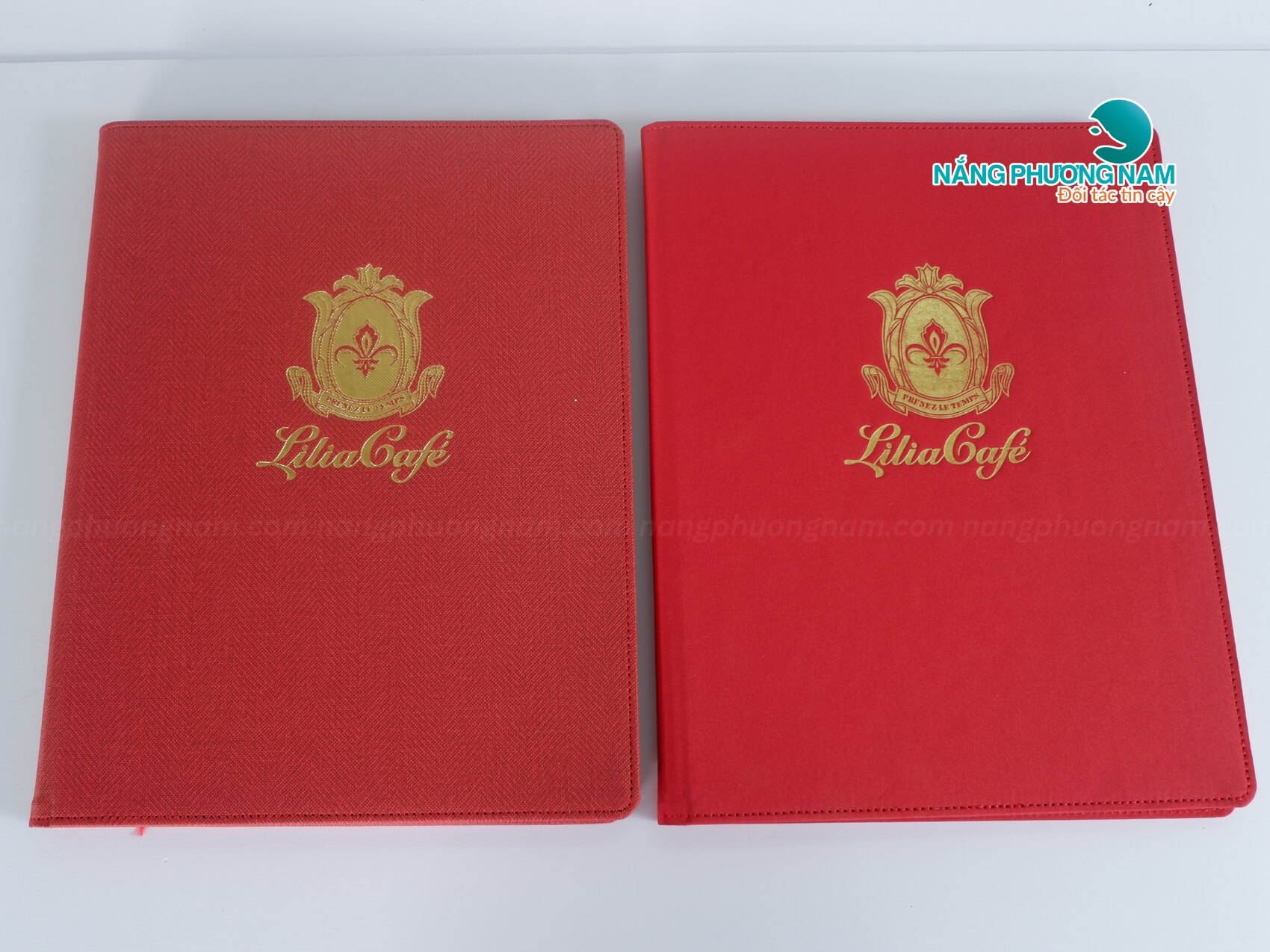 thiet-ke-menu-bia-da Mẫu menu thực đơn bằng bìa da ép kim