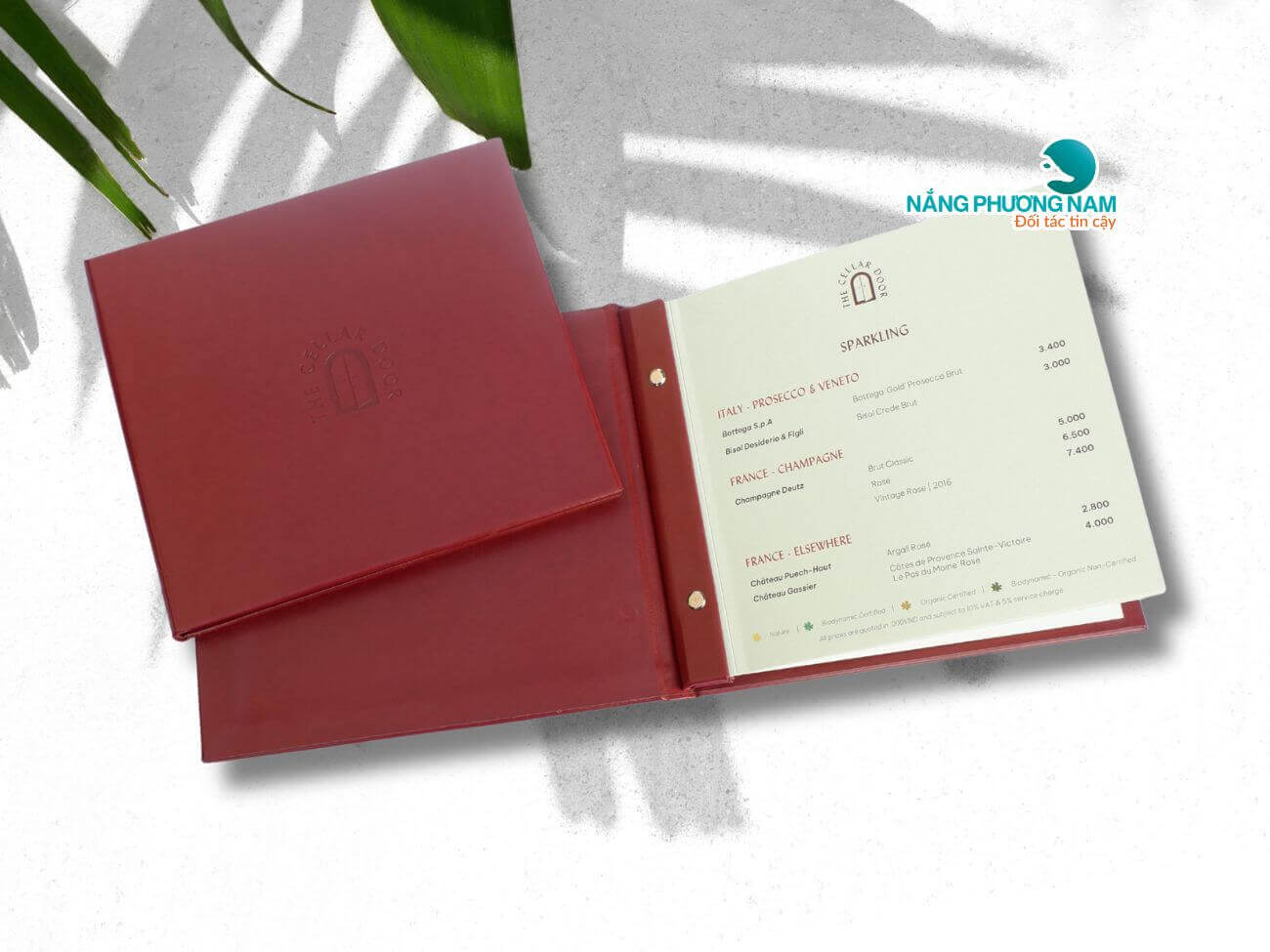 menu-bia-da-dap-chim-giay-my-thuat Bộ sưu tập menu cho nhà hàng khu du lịch nghỉ dưỡng