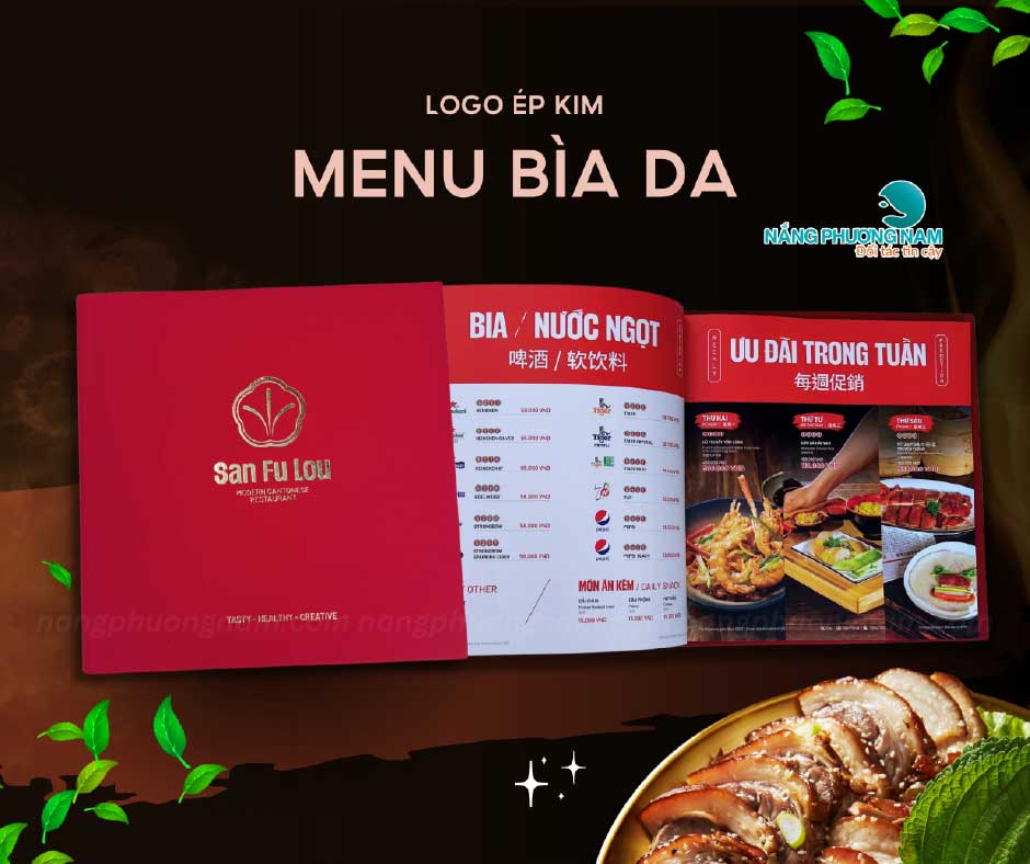 menu-bia-da In ấn menu bìa da đẹp