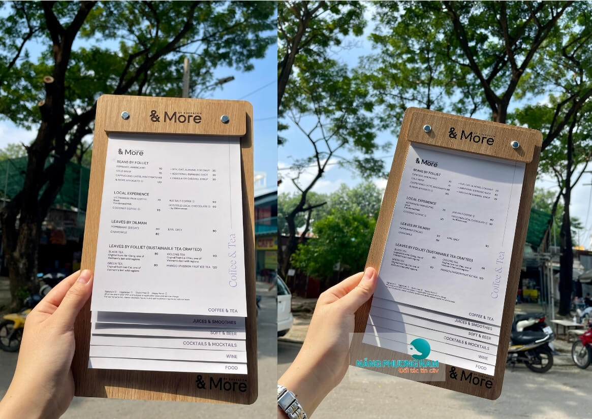 menu-go-cam-tay Menu cầm tay bằng gỗ