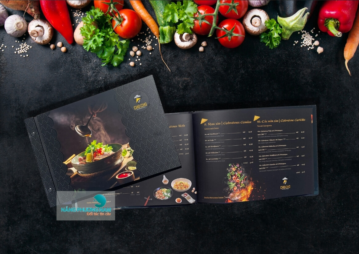 menu-nha-hang-nuong Menu bìa cứng A4 ngang