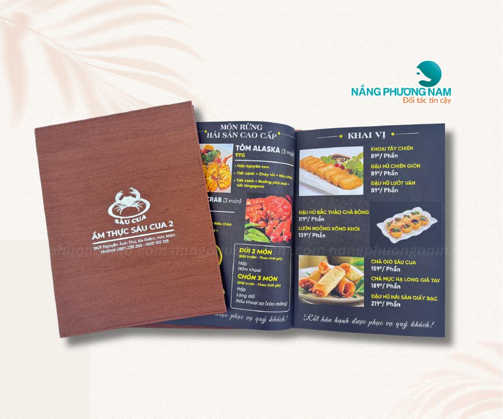 lam-menu-bia-da Làm menu bìa da