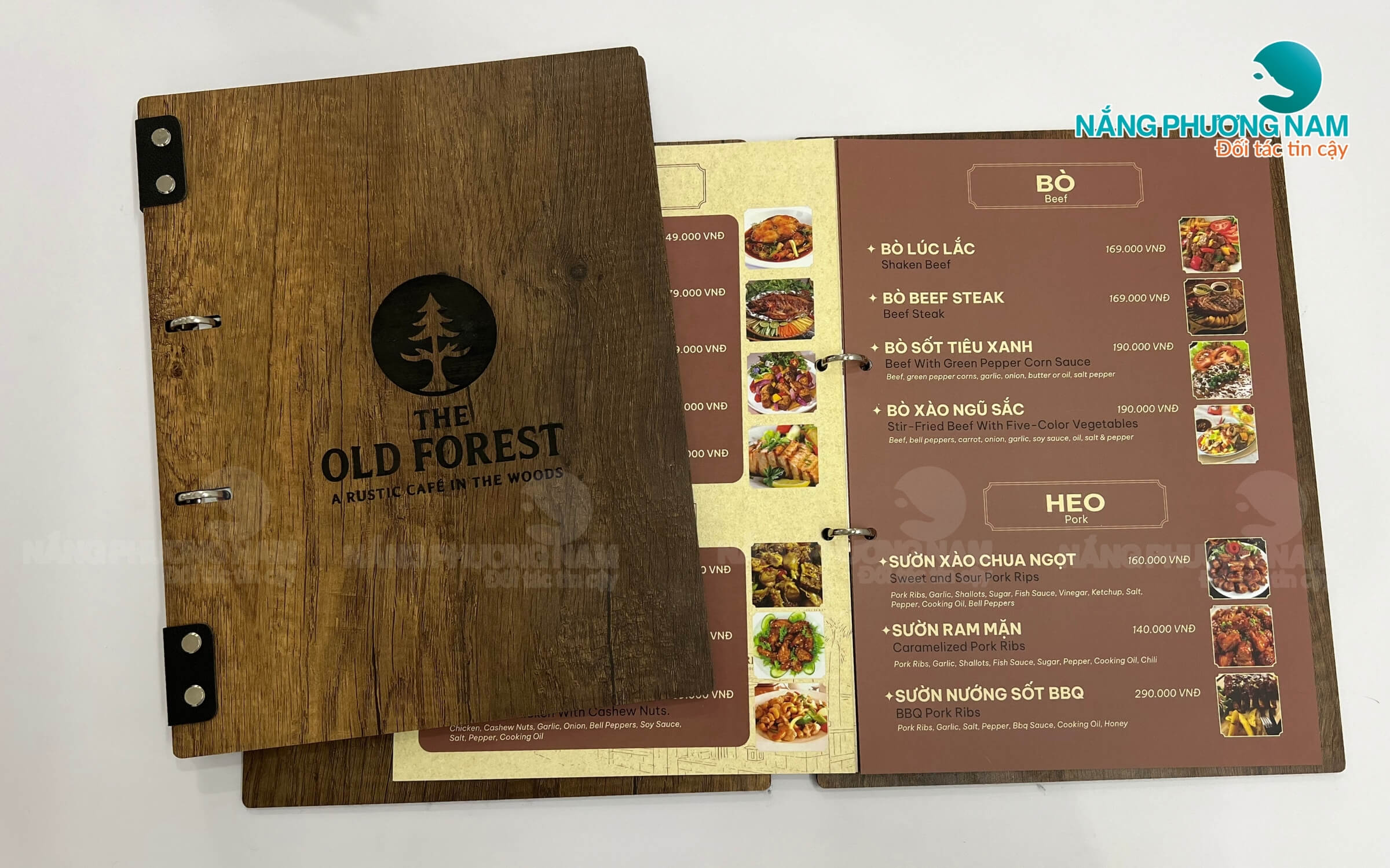 Menu nhà hàng The Old Forest