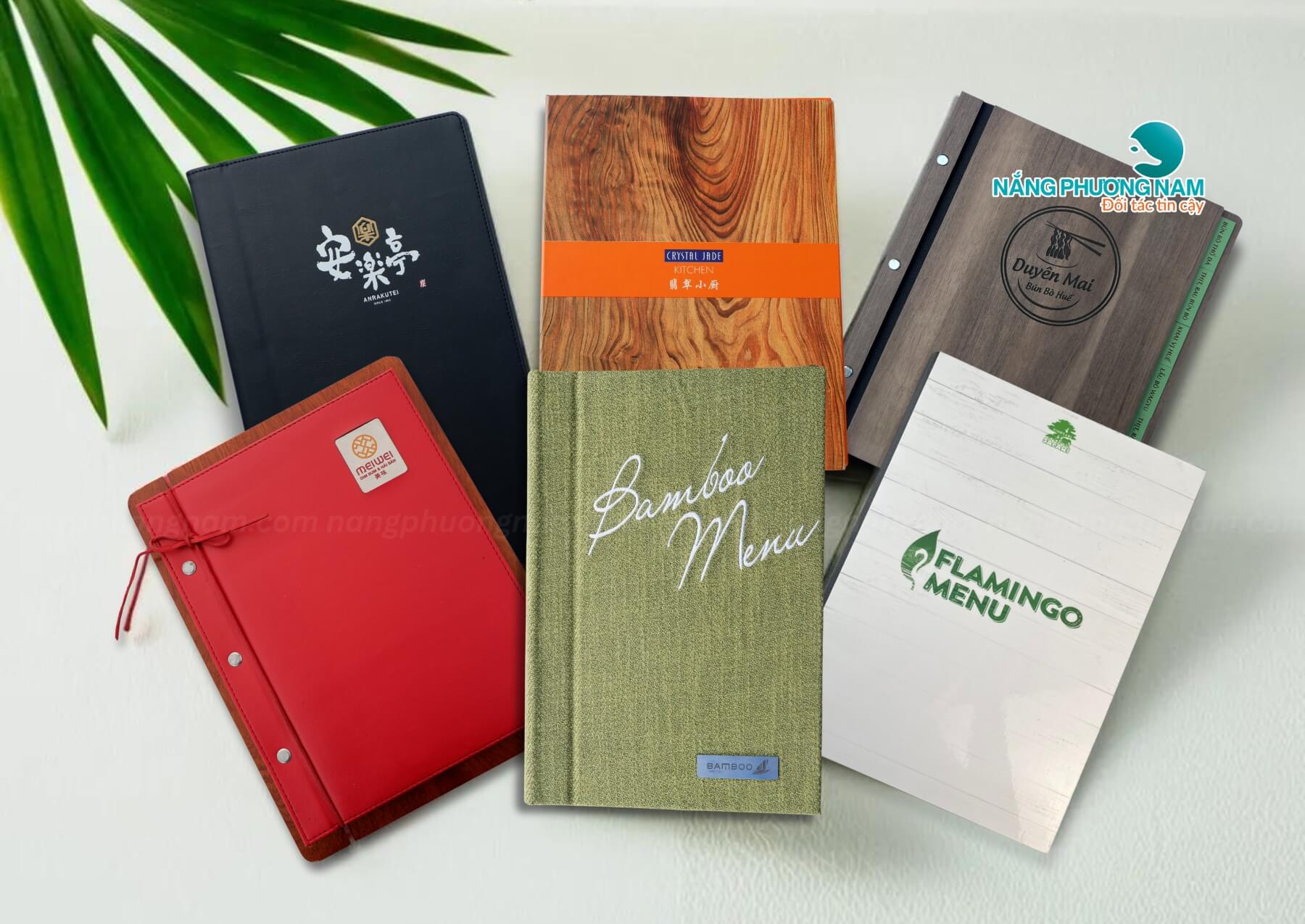 bộ sưu tập menu nhà hàng