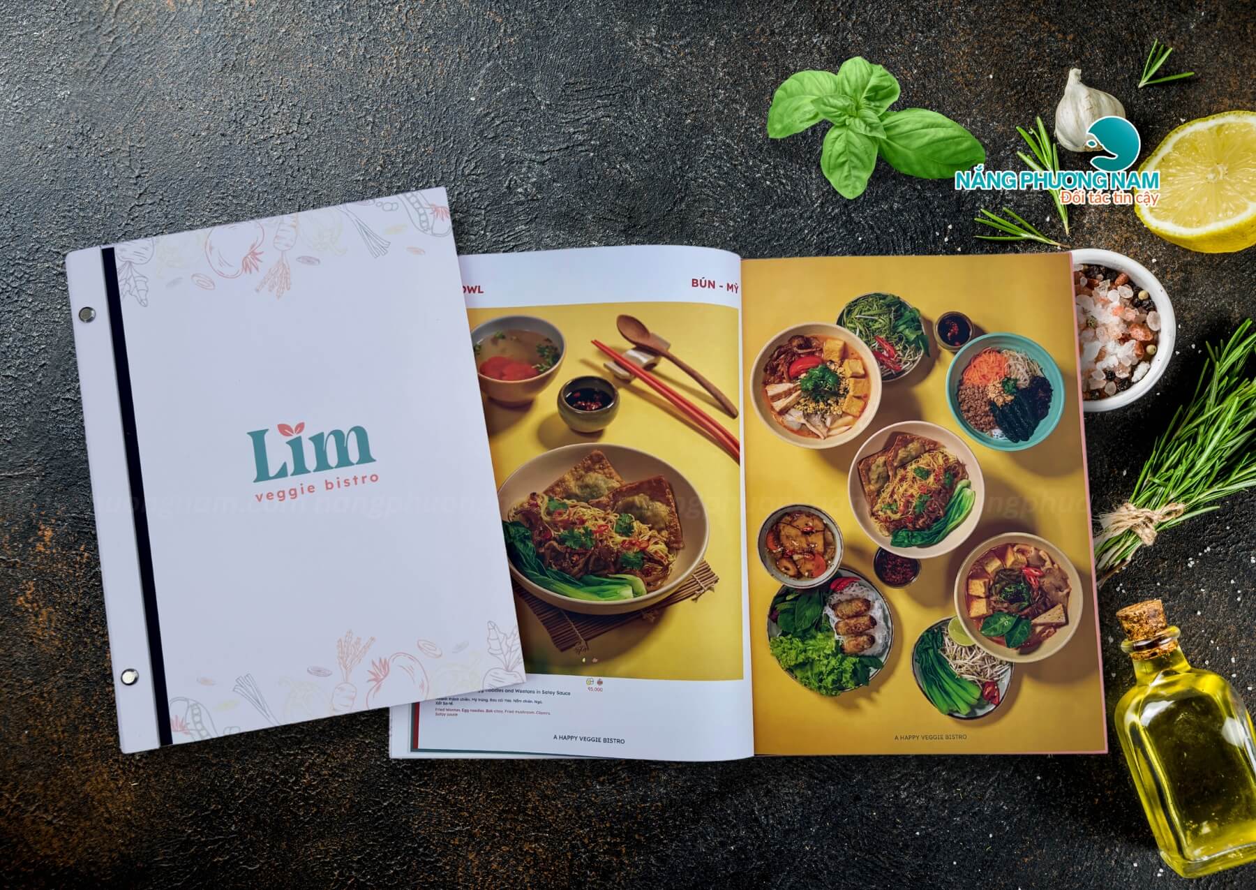 mẫu menu bìa cứng