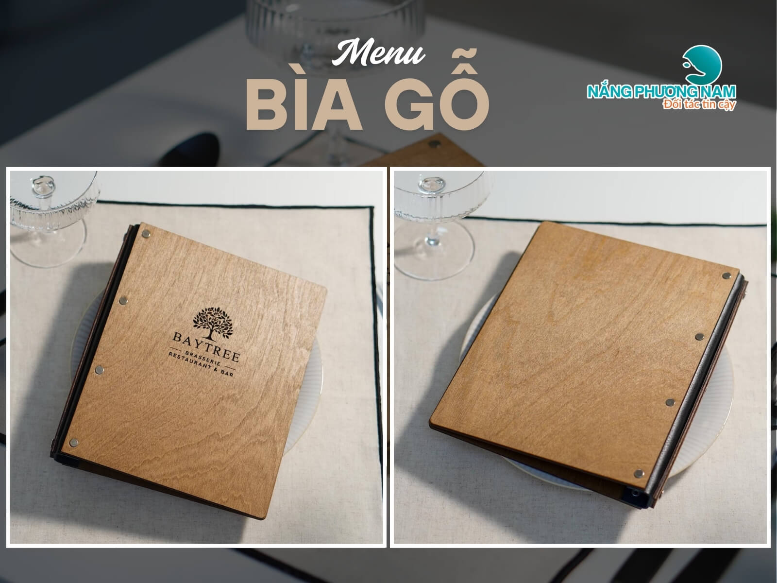 menu-bia-go Các loại menu bìa gỗ