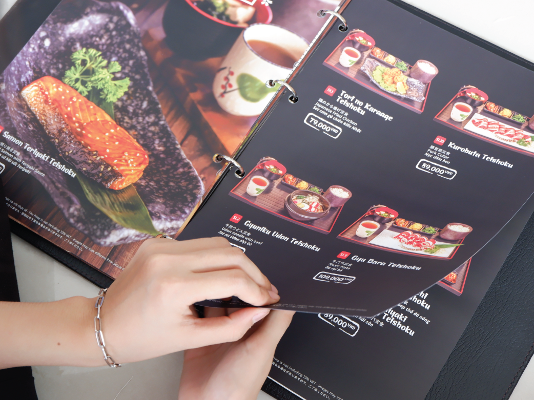 Thiết ke menu nhà hàng voi tên gọi Thiết ke menu nhà hàng voi tên gọi