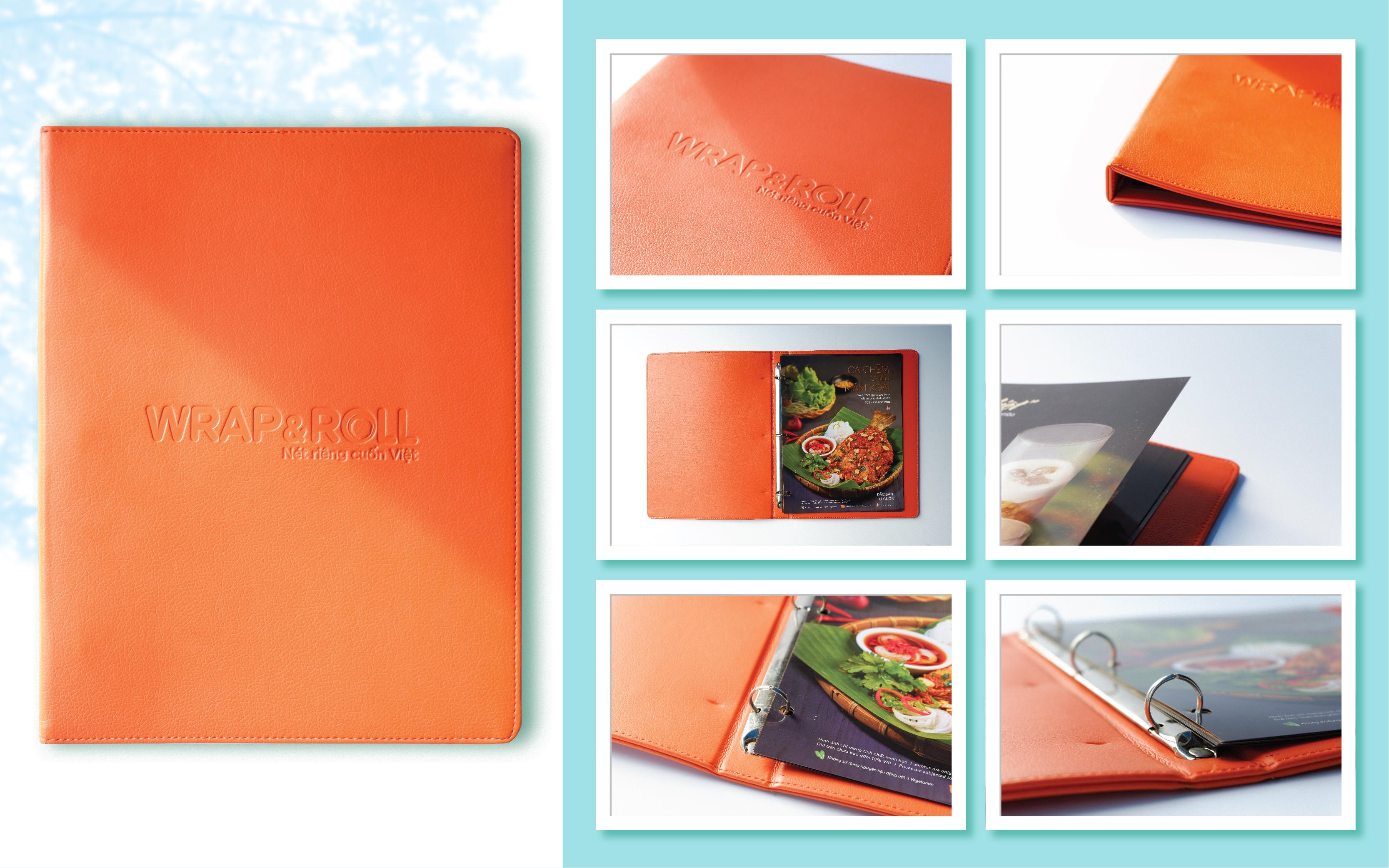 menu bìa da Nắng Phương Nam sản xuất menu bìa da Nắng Phương Nam sản xuất