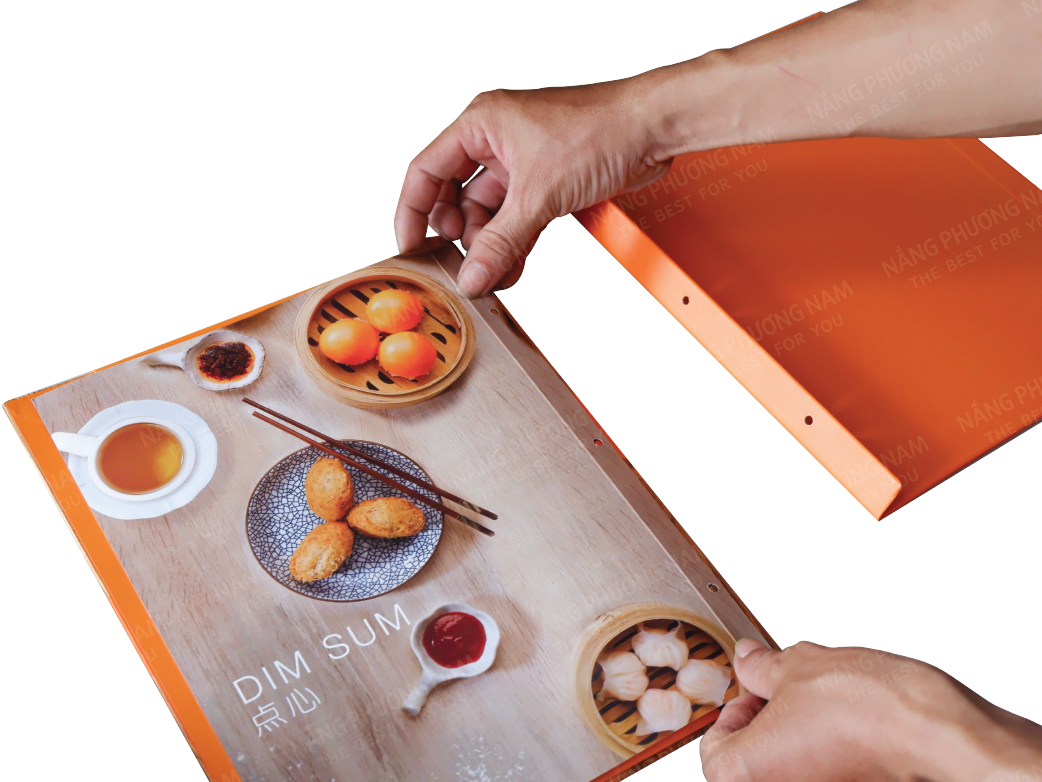 Menu bìa bồi cứng ( bồi gỗ) với phong cách đẹp và lạ cho ...