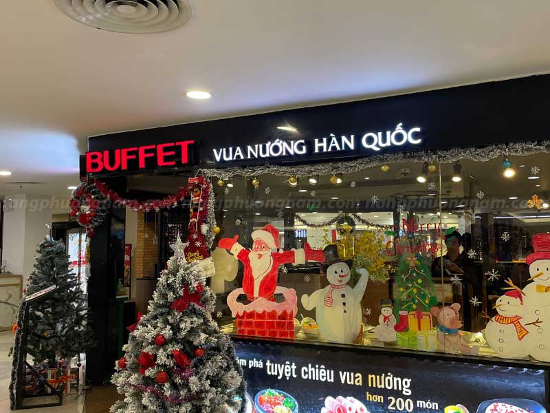 bang-hieu-buffet-vua-nuong-han-quoc bảng hiệu nhà hàng ấn tượng