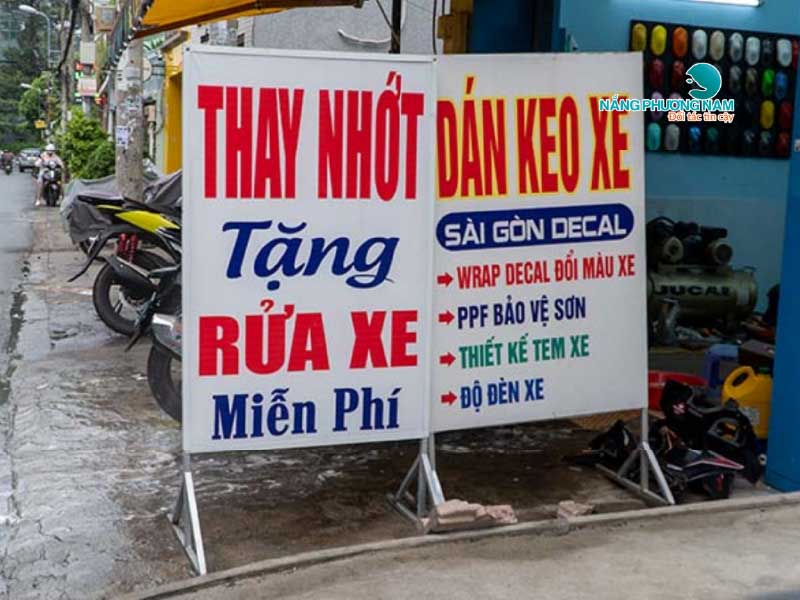 bang-hieu-dung-dep Bảng hiệu đứng 2 mặt bạt hiflet