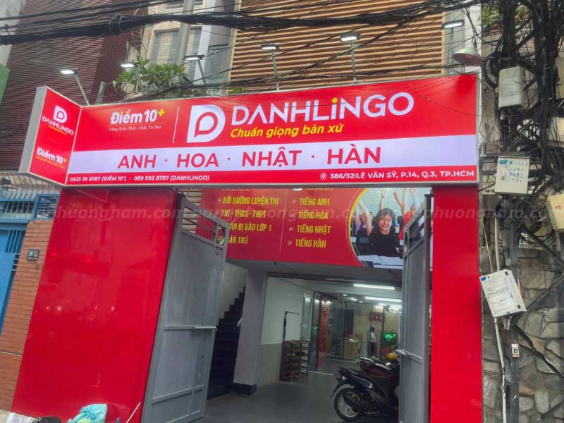 bang-hieu-hiflex bảng hiệu trung tâm ngoại ngữ
