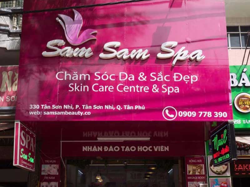 bang-hieu-spa Mẫu bảng hiệu spa màu sắc nổi bật