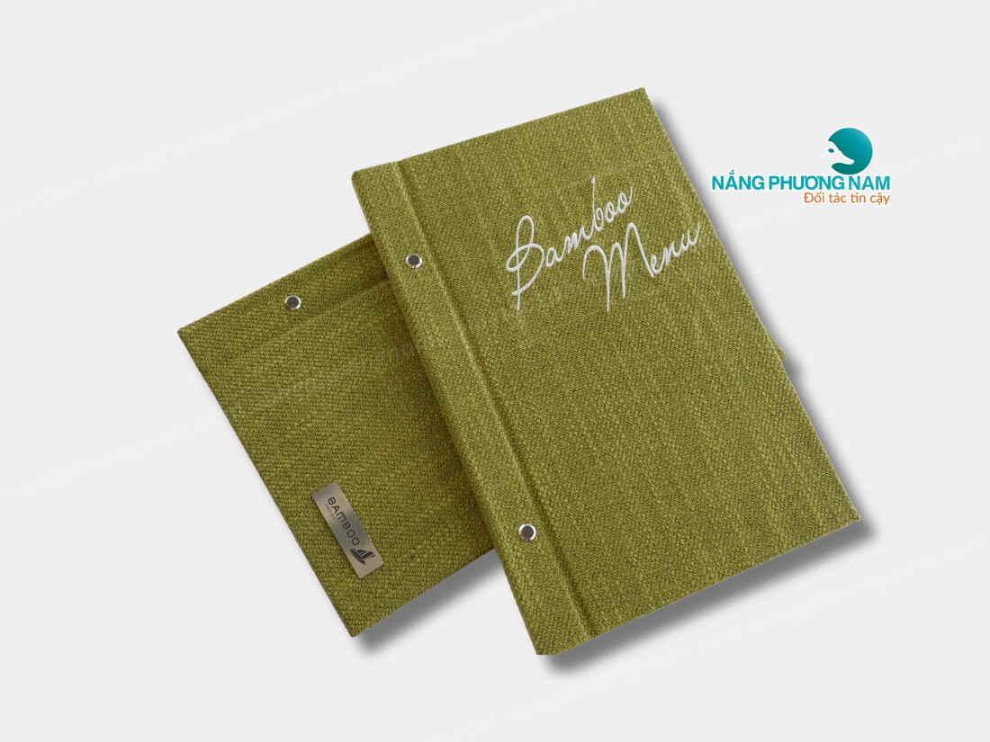 Menu vải logo CNC Inox