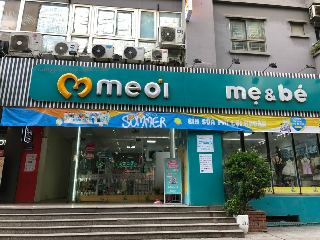 bien quang cao cho shop thoi trang me va be