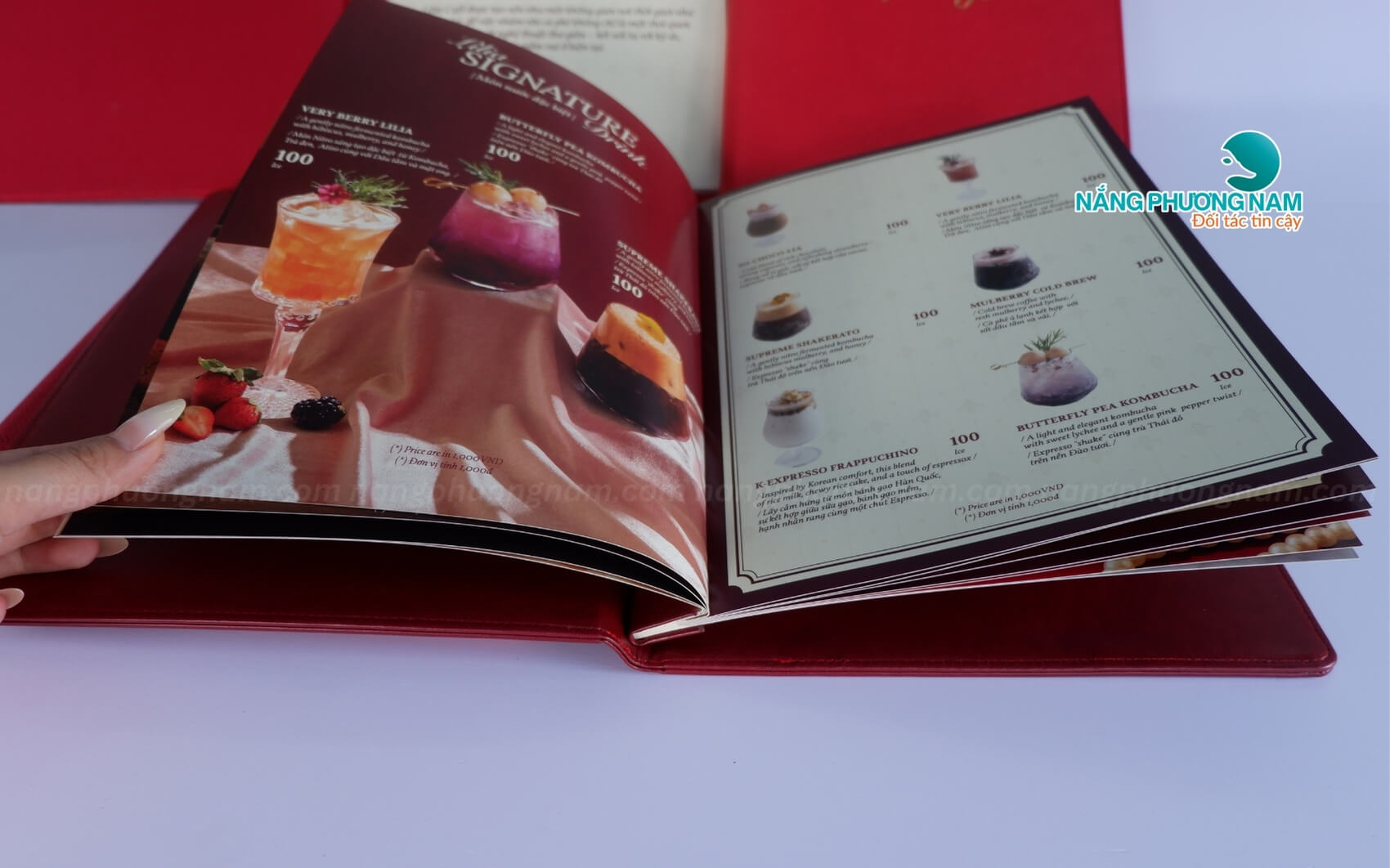 in-an-menu-dep Làm bìa menu đẹp, bền cho nhà hàng quán ăn