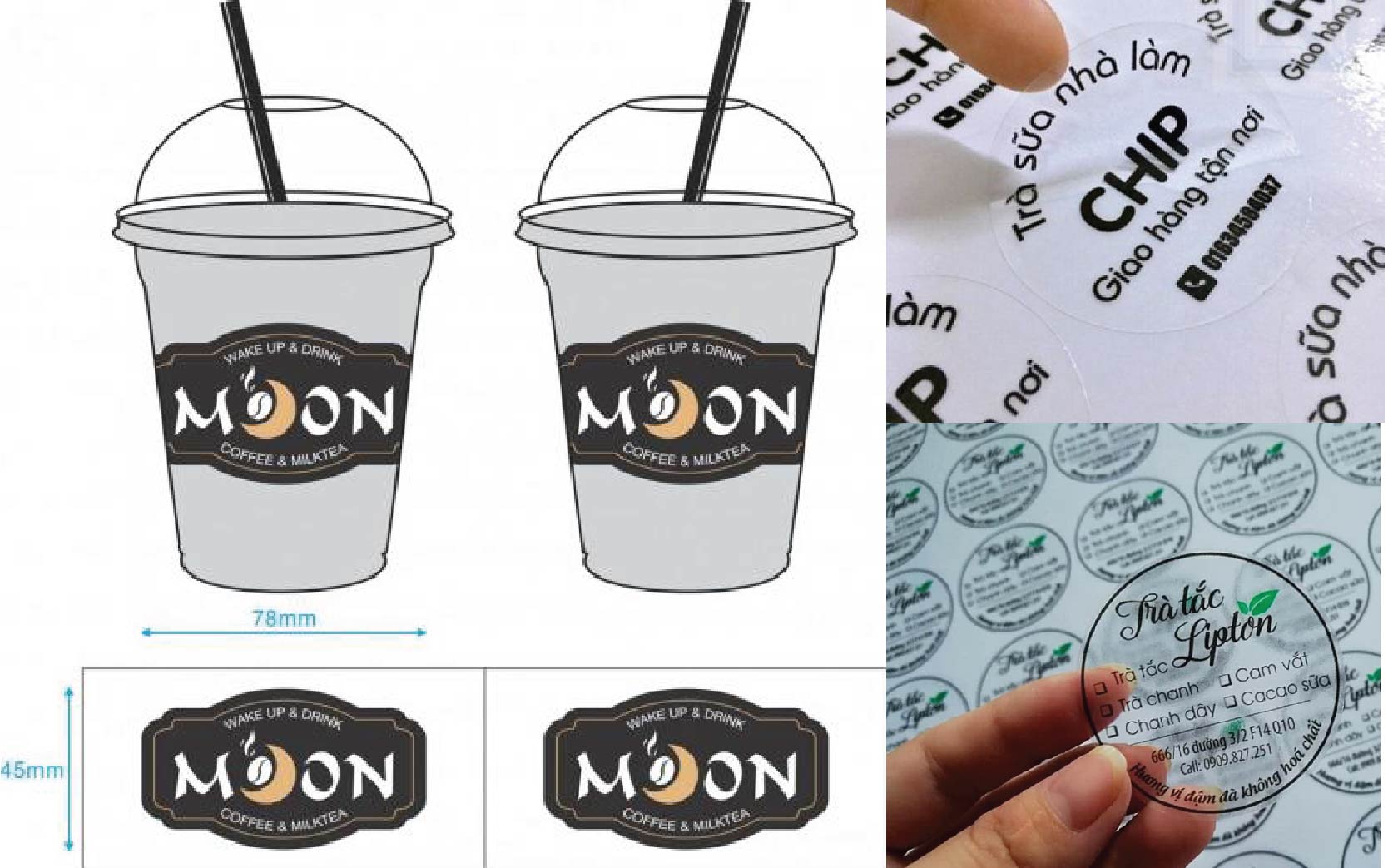 in decal dán ly nhựa in decal dán ly nhựa