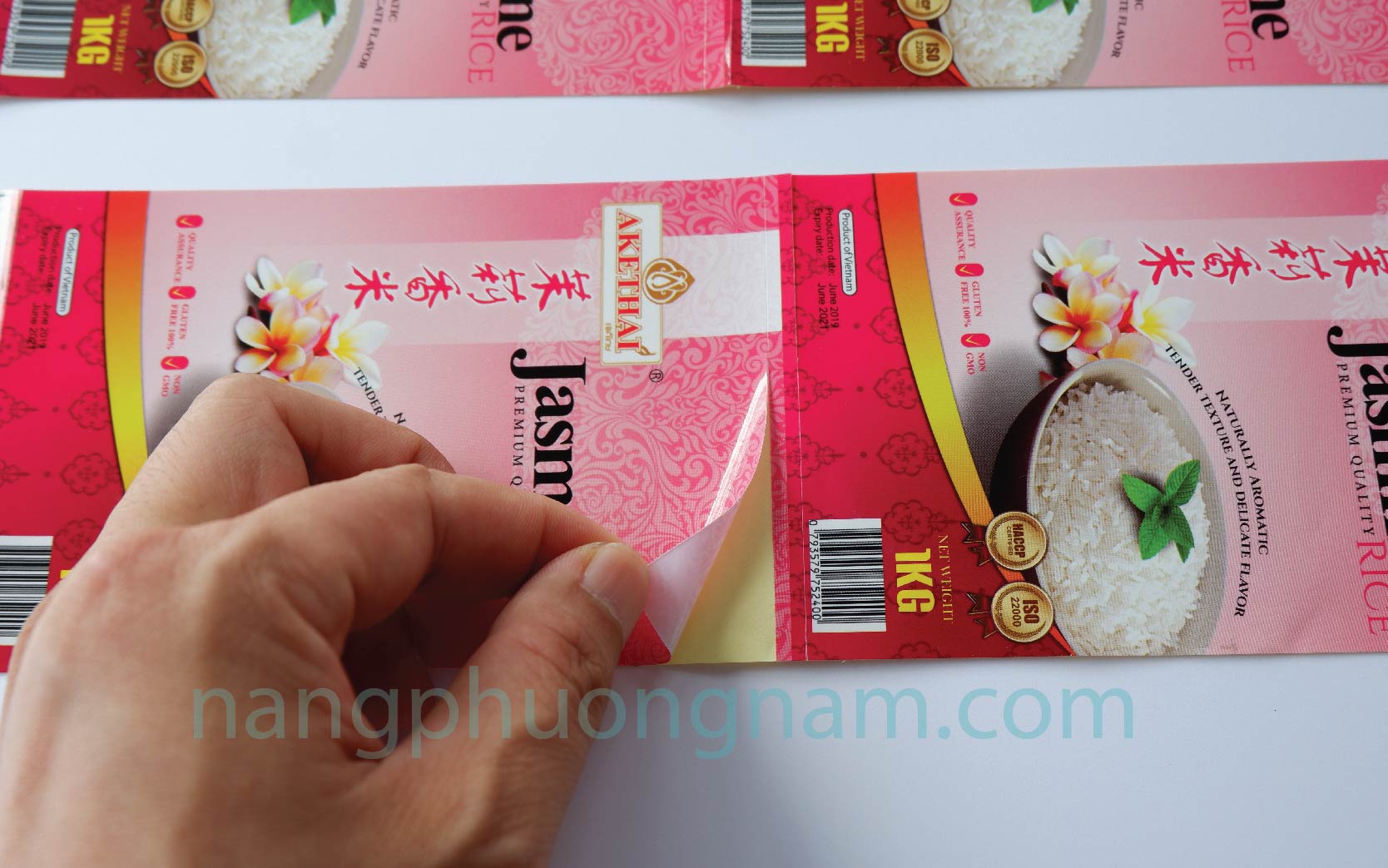 tem gạo Nắng Phương nam in decal dán tem gạo Nắng Phương nam in decal dán