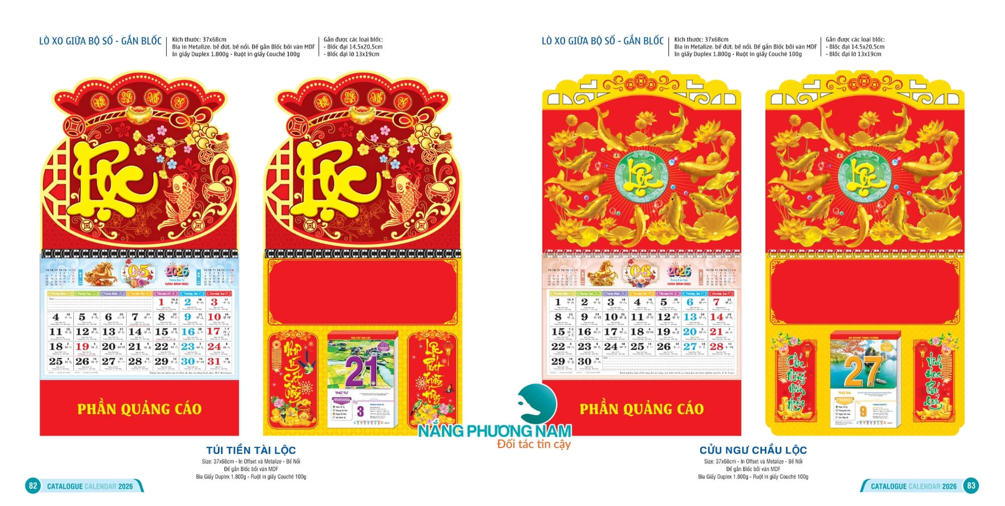 in-lich-bloc-lo-xo mẫu in lịch tết bloc ấn tượng