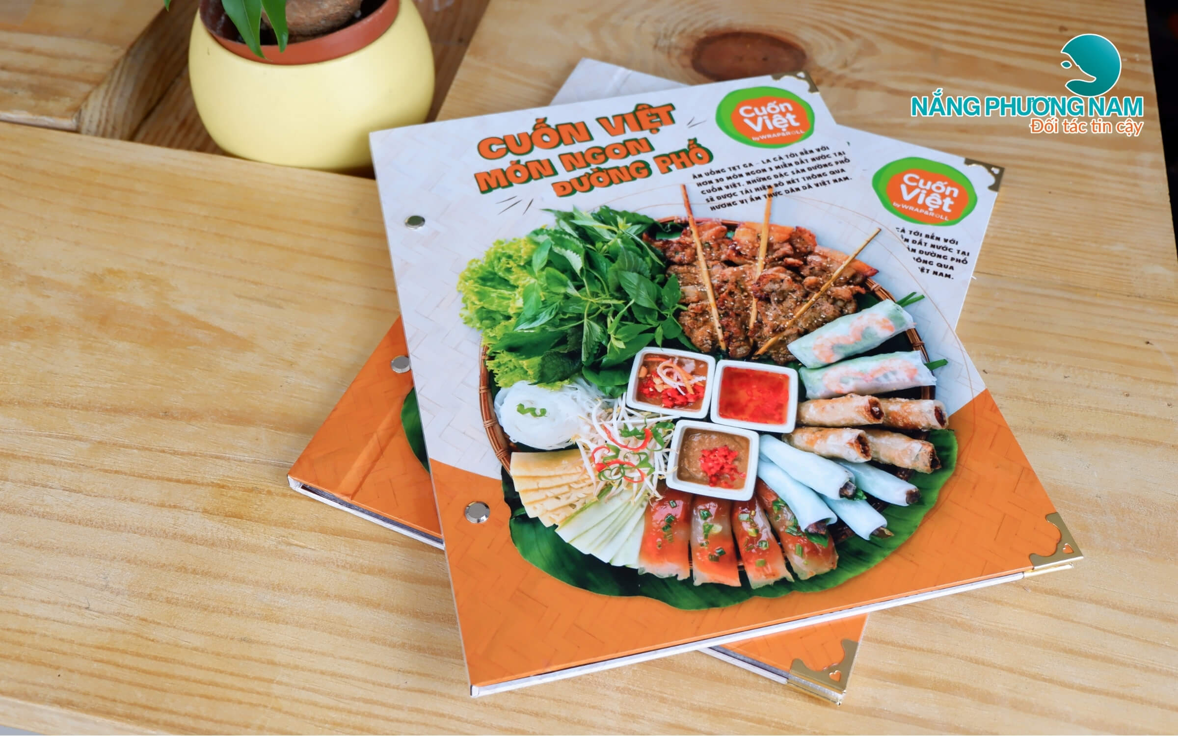 in-menu-bia-cung-nang-phuong-nam Menu nhà hàng phở cuốn Việt