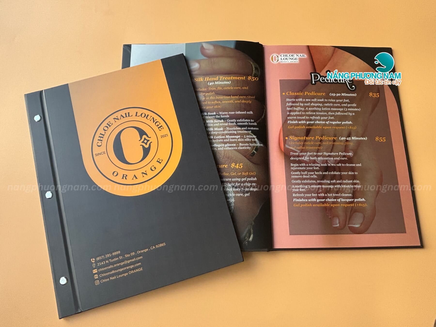 in-menu-cho-tiem-nail Thiết kế menu bằng bìa cứng